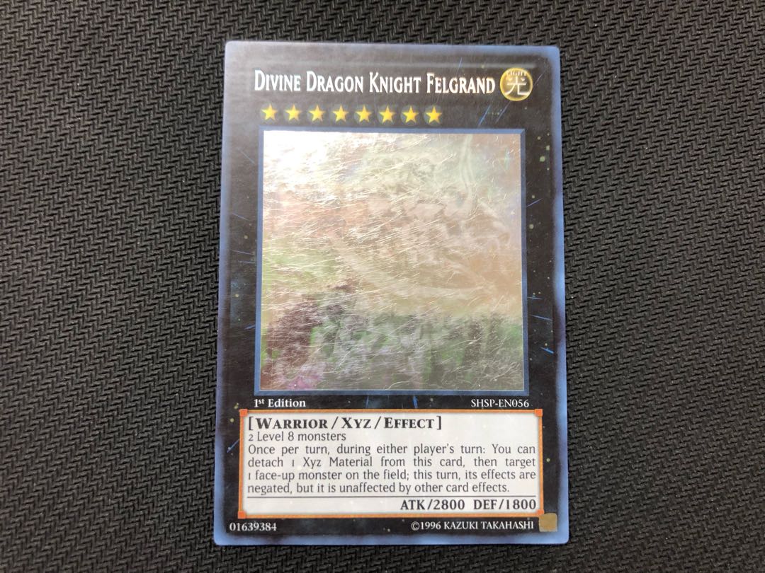 Yu-Gi-Oh Divine Dragon Knight Felgrand 1st Haunter Rare Hollow