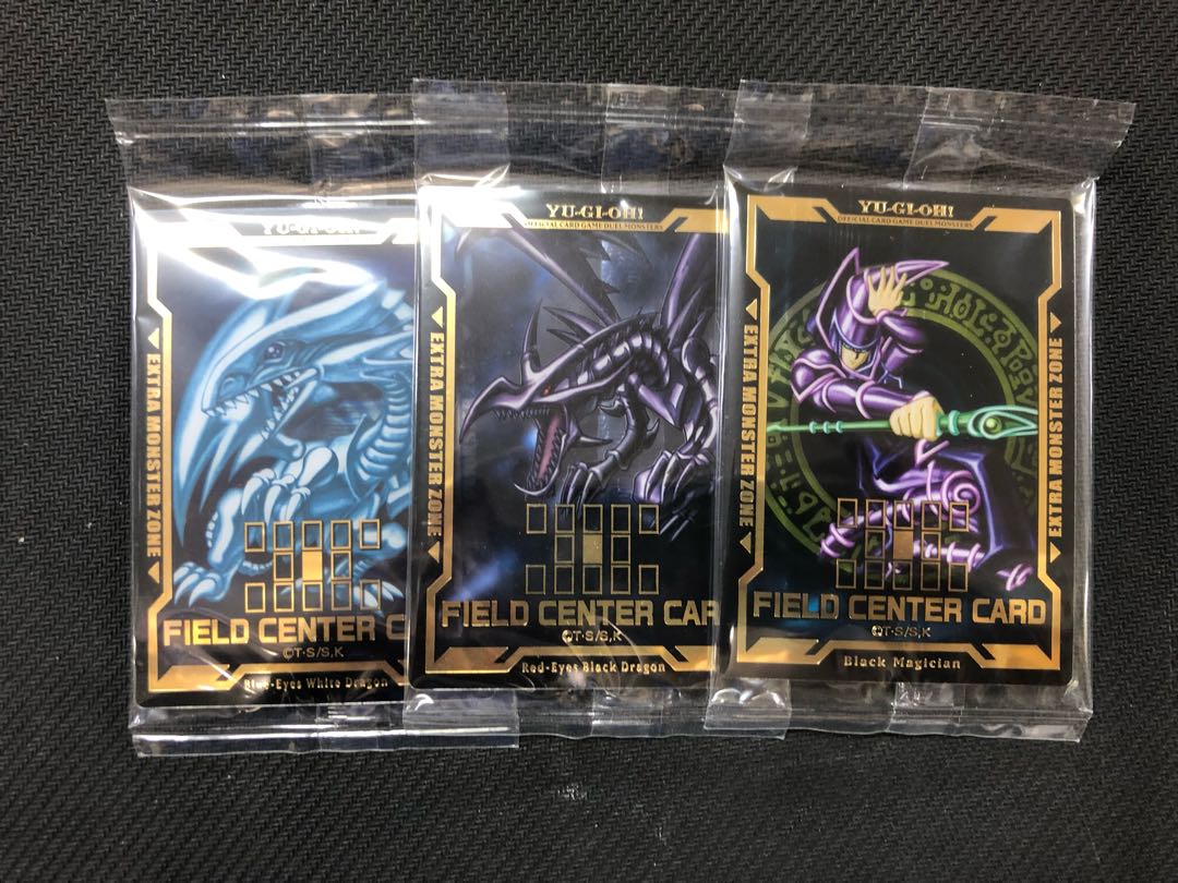 Yu-Gi-Oh! Field Center Cards - Unopened - 3 Blue-Eyes White Dragon