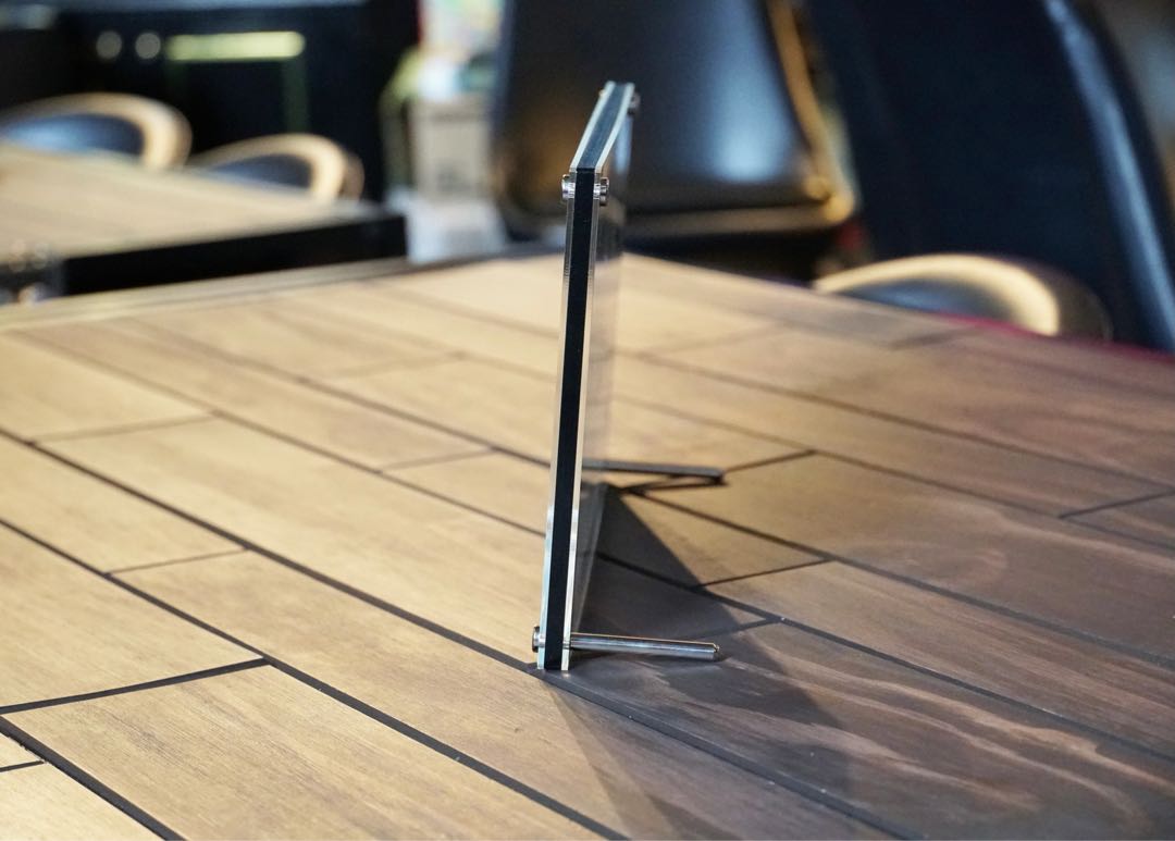 Teiru: Acrylic frame for PSA appraisal case, 2 sets of black color, 2 additional male screws