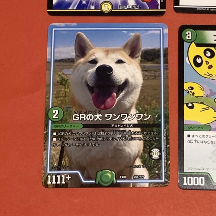 デュエルマスターズ GRの犬 ワンワンワン 1枚 1枚の通販 ぽにょ@商品