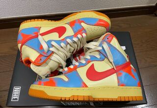 Nike Dunk High 1985 SP Orange Acid Wash 26cm