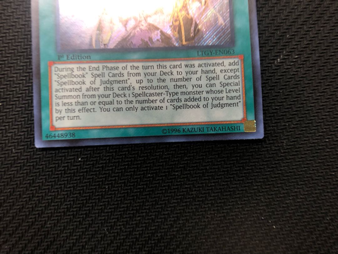 Yu-Gi-Oh! Spellbook of Judgment English Secret LTGY 1st