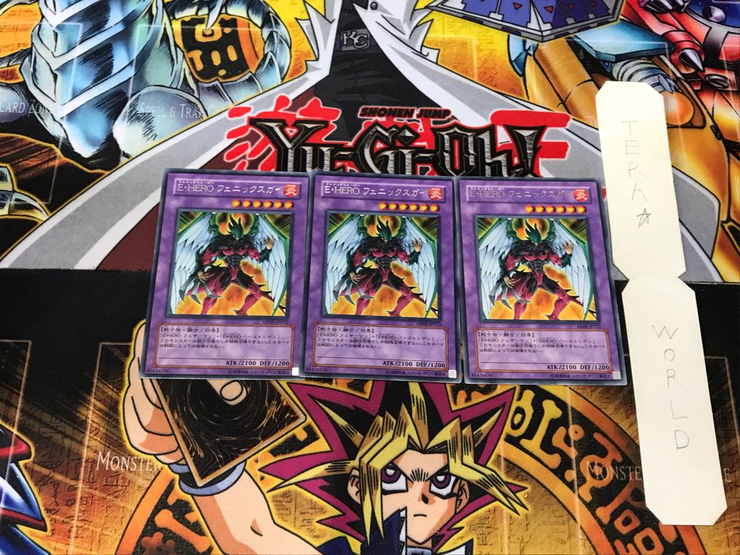 Elemental HERO Phoenix Enforcer 4 Rare Set of 3 Tera.