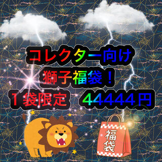 発売日時決定! コレクター向け獅子福袋! 1袋限定44444円♪