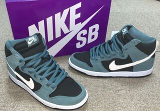 ナイキ SB ダンク ハイ "ミネラル スレート スウェード" 27cm