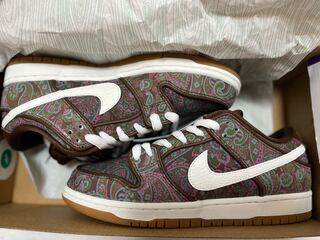 Nike SB Dunk Low PRM Brown Paisley 25cm 25cm