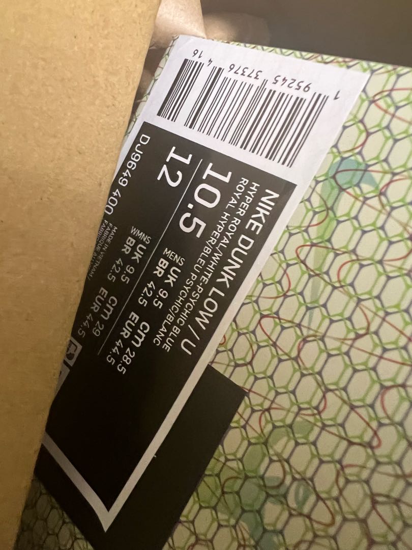 UNION x Nike Dunk Low Passport Pack "Argon/Hyper Royal" 28.5cm