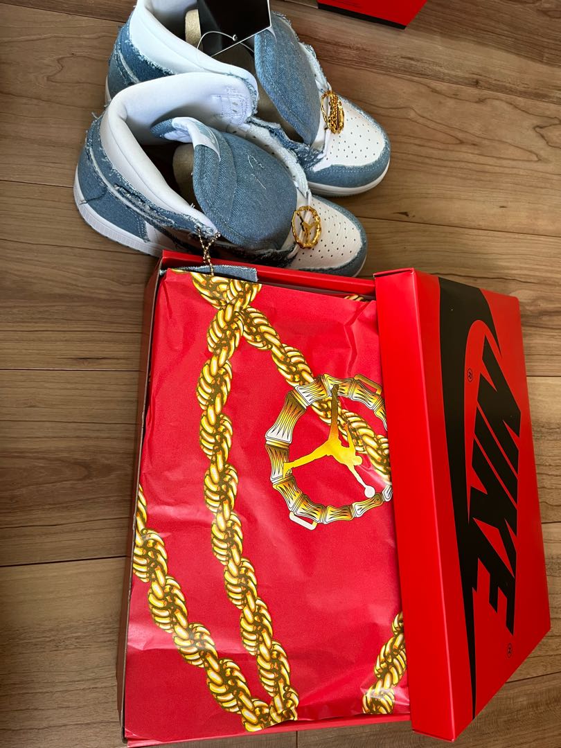 Nike Women's Air Jordan 1 High OG "Denim" 22.5cm 23cm