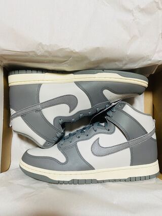 Nike Dunk High Retro SE VNTG "Light Bone and Tumbled Grey" 28cm