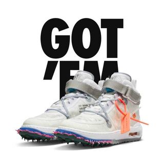 Off-White × Nike Air Force 1 Mid "White" オフホワイト × ナイキ エアフォース1 ミッド "ホワイト"  27.5cm