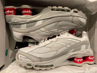 Supreme × Nike Shox Ride 2 "White/Grey Fog-Flat Platinum"  26cm