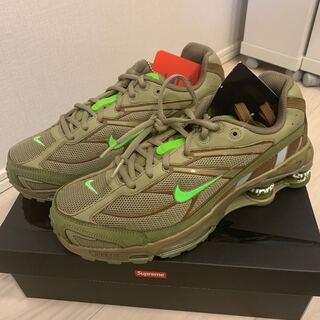 Supreme NIKE shox オリーブ 27cm