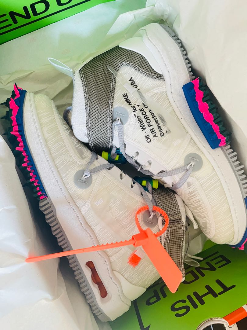 Off-White x Nike Air Force 1 Mid "White" 26.5cm