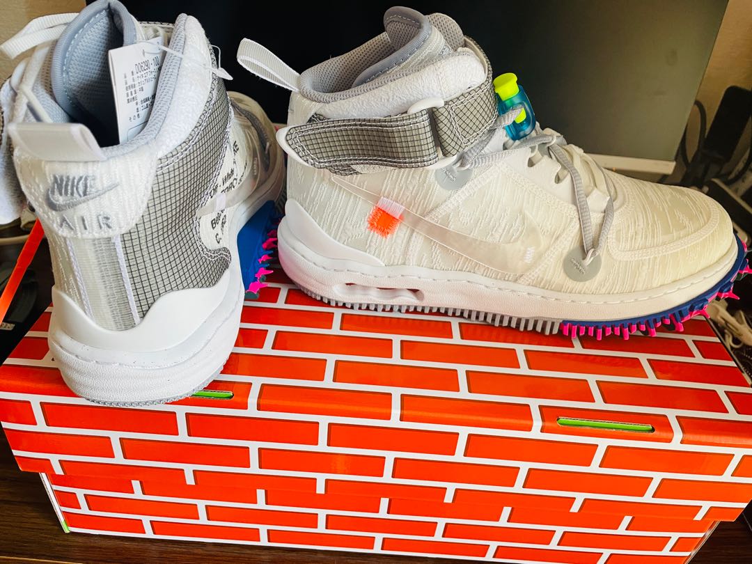 Off-White x Nike Air Force 1 Mid "White" 26.5cm