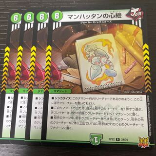 Manhattan Heart Paintings, set of 4