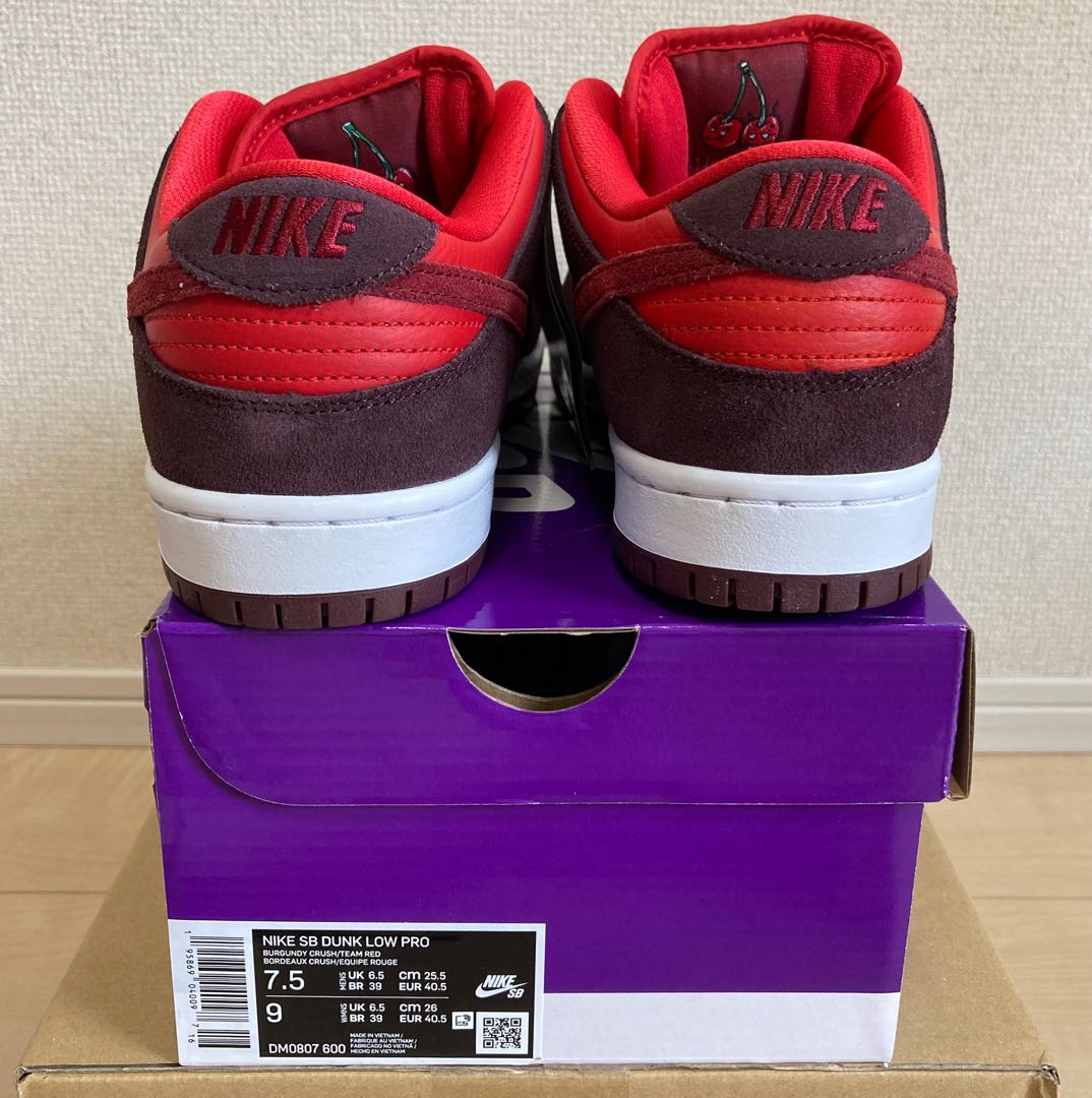 NIKE SB DUNK LOW PRO CHERRY DM0807-600 25.5cm