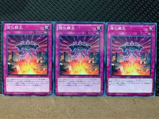 【ぽぽたん】遊戯王 8766 強化蘇生 3枚 ノーマル