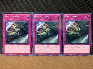 【ぽぽたん】遊戯王 8761 闇次元の解放 3枚 ノーマル