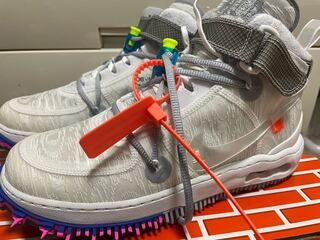 オフホワイト × ナイキ エアフォース1 ミッド "ホワイト" 27.5cm