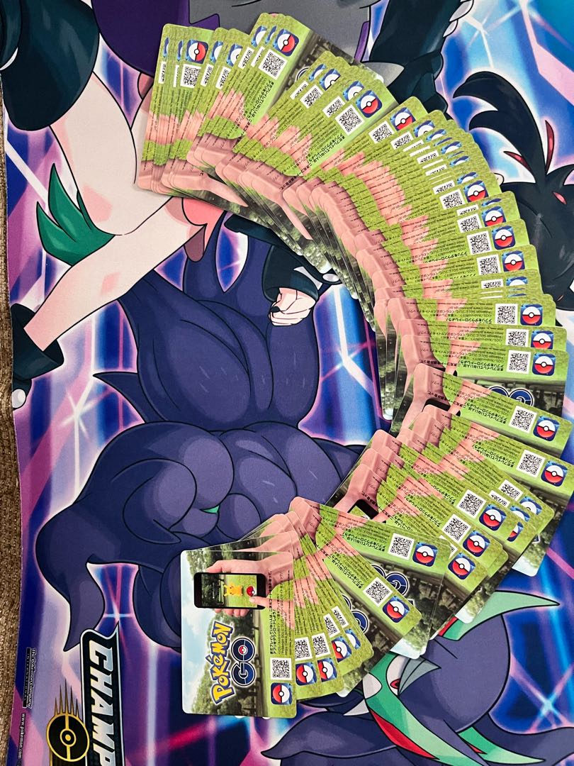 79 unused Pokémon GO promotional cards