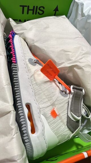 Off-White × Nike Air Force 1 Mid "White" 27.5cm