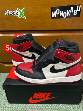 Nike Air Jordan 1 Retro High OG "Bred Toe" 27.5cm