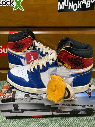 Union × Nike Air Jordan 1 Retro High OG NRG "Storm Blue/Varsity Red" 27.5cm