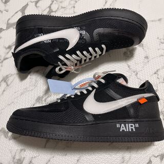 オフホワイト×ナイキ エアフォース1 ロー ブラック 28.5cm 28.5cm