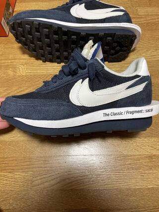 フラグメント × サカイ × ナイキ LD ワッフル "ブラックエンデッド ブルー" 25.5cm