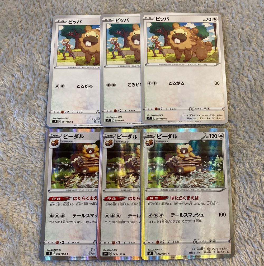 Bidoof Bibarel Set of 3