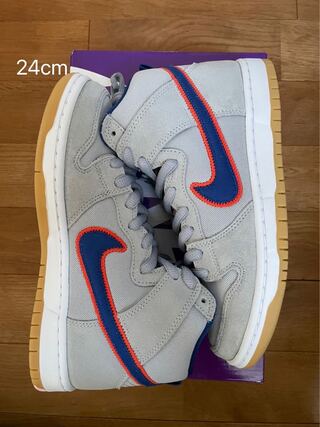 ナイキ SB ダンク ハイ "ラッシュ ブルー アンド チーム オレンジ/ニューヨーク メッツ" 24cm