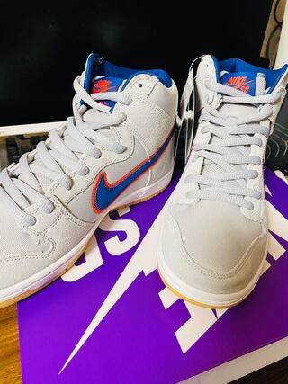 Nike SB Dunk High "Rush Blue and Team Orange/New York Mets" 27.5cm