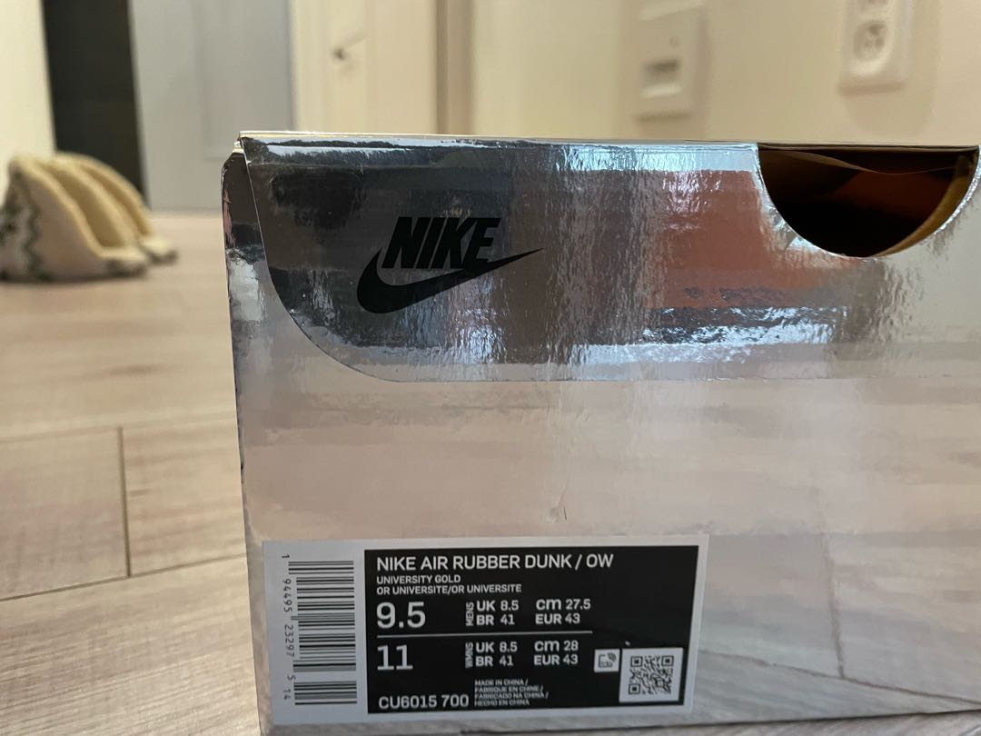 OFF-WHITE Nike Air Rubber Dunk Low 27.5cm