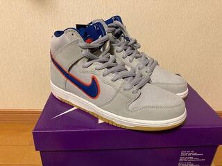 Nike SB Dunk High "Rush Blue and Team Orange/New York Mets" 27.5cm