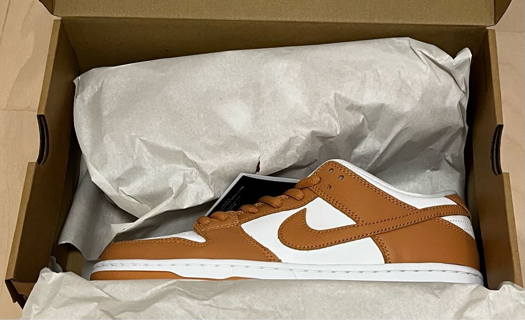 ナイキ SB ダンク ロー プロ ISO オレンジレーベル "ライト コニャック" 27.5cm