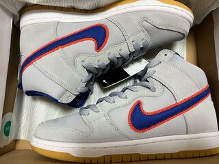 Nike SB Dunk High "Rush Blue and Team Orange/New York Mets" 25.5cm