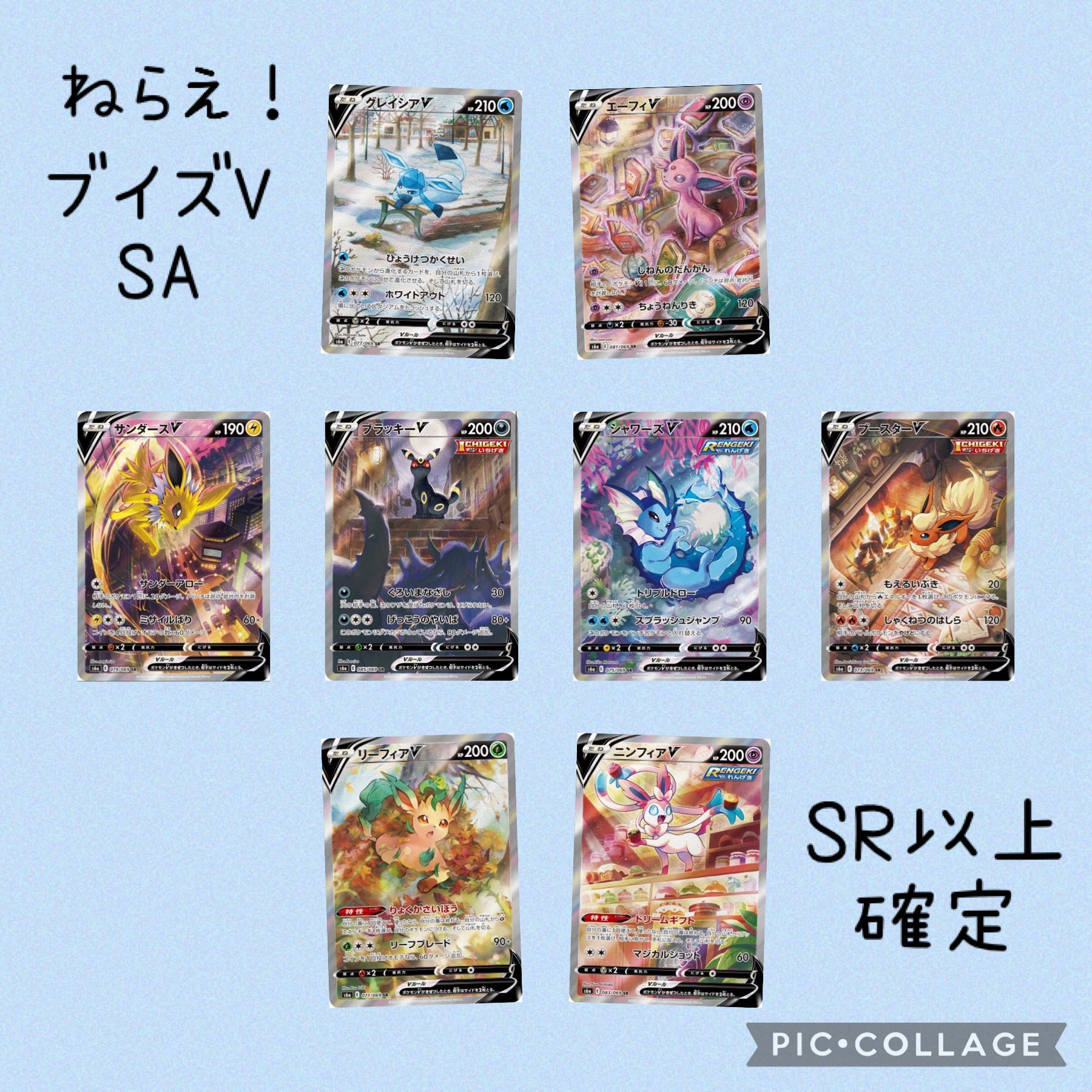 新『注文用』ねらえ!ブイズSA!SR以上確定オリパ 1枚