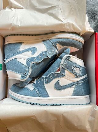 Nike WMNS Air Jordan 1 High OG "Denim" 26.5cm