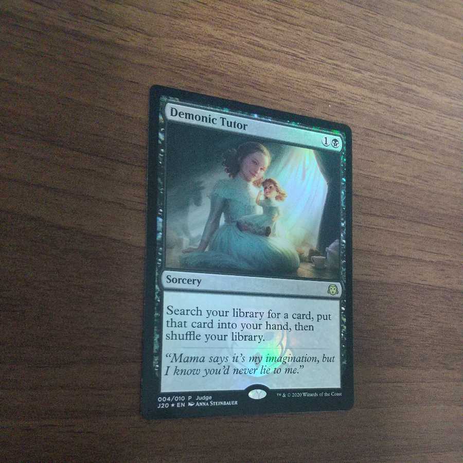 MTG 悪魔の教示者 ジャッジ褒賞foil 2020年版