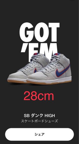 Nike SB Dunk High "Rush Blue and Team Orange 28cm