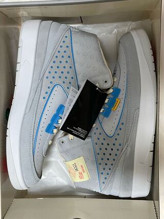 ユニオン × ナイキ エアジョーダン2 "グレー フォグ" 28cm