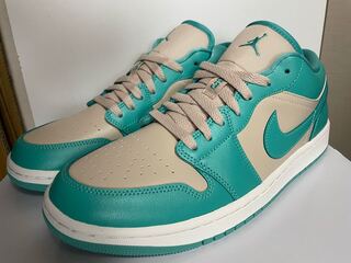 ナイキ ウィメンズ エアジョーダン 1 ロー "ティールグリーン" DC0774-131 28.5cm