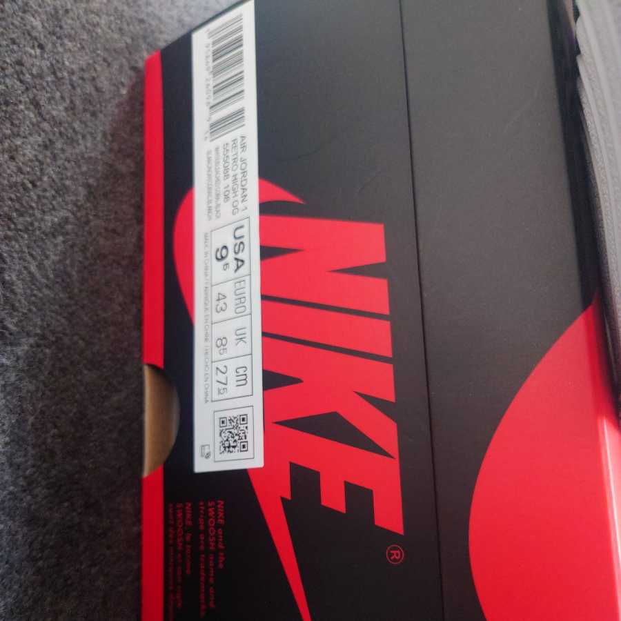 Nike GS Air Jordan 1 High OG "Bleached Coral" 27.5cm