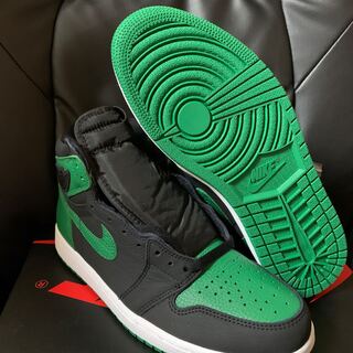 ナイキ エアジョーダン1 レトロ ハイ OG "ブラック/パイングリーン" (2020) 555088-030 28cm