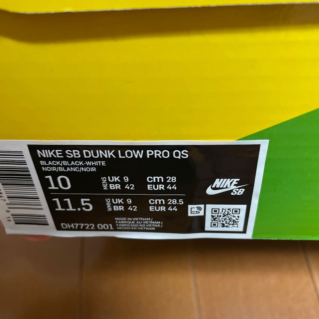 Nike sb dunk low pro black x Polaroid 28 28cm