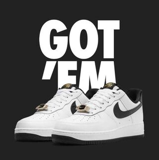 ナイキ エアフォース1 '07 LV8 "ワールドチャンプ/ホワイト アンド ブラック" DR9866-100 27cm