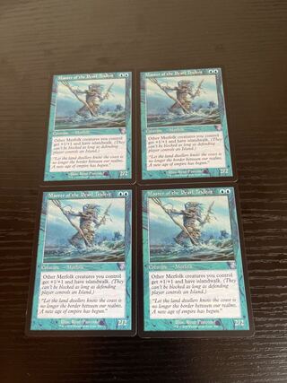mtg 英語版 旧枠 真珠三叉矛の達人 ４枚セット tsr 真珠三叉矛の達人/Master of the Pearl Trident TSR旧枠英語4枚