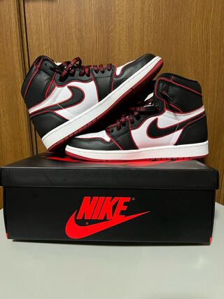 ナイキ エアジョーダン1 レトロ ハイ OG ブラッドライン 555088-062 27.5cm