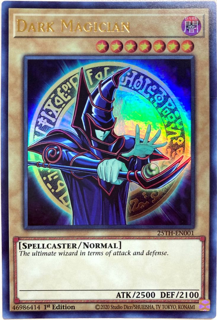 Dark Magician Dark Magician Old Illustration 25th-EN001 Battle of Chaos North American Edition