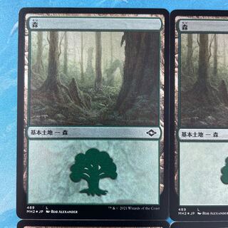 MTG Etching foil 4 sheets Forest